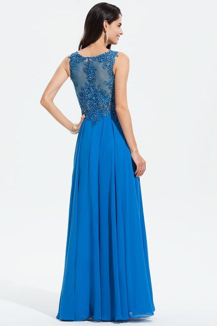Robe De Bal Chiffon Noir - gallery 4