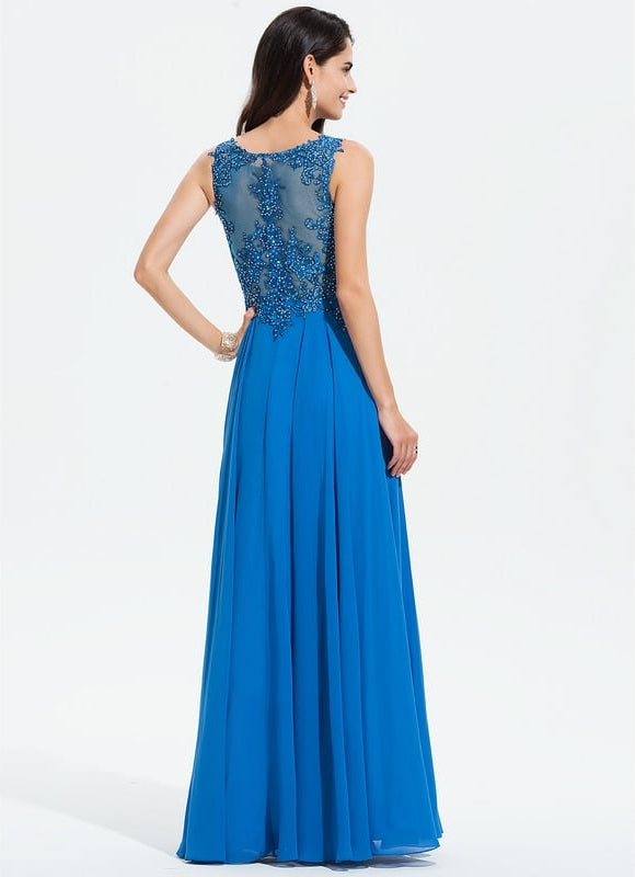 Robe De Bal Chiffon Noir - gallery 4