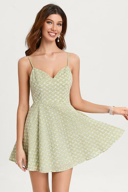Robe De Bal À Motifs Floraux Vert Clair