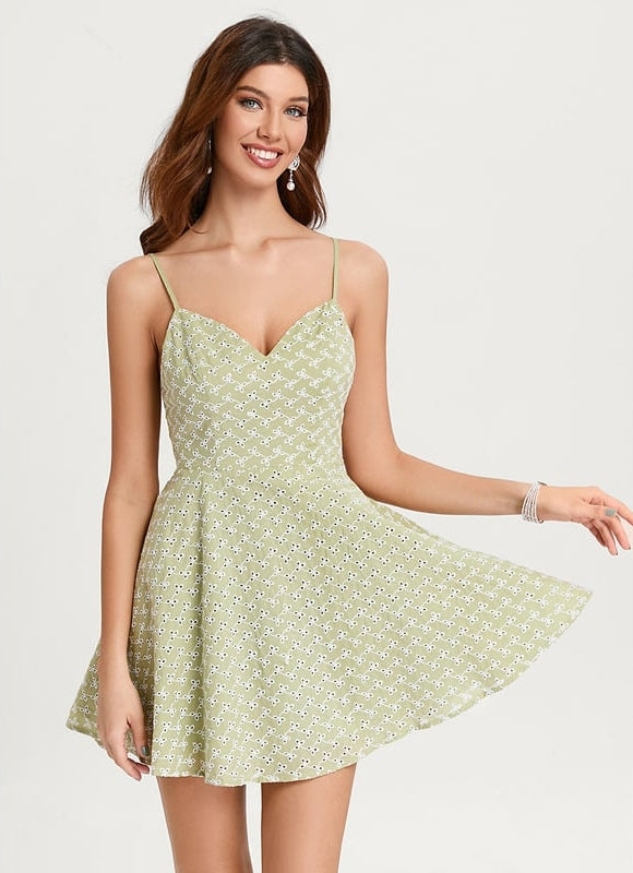 Robe De Bal À Motifs Floraux Vert Clair