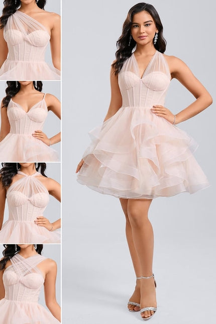 Robe De Bal Tulle Saumon