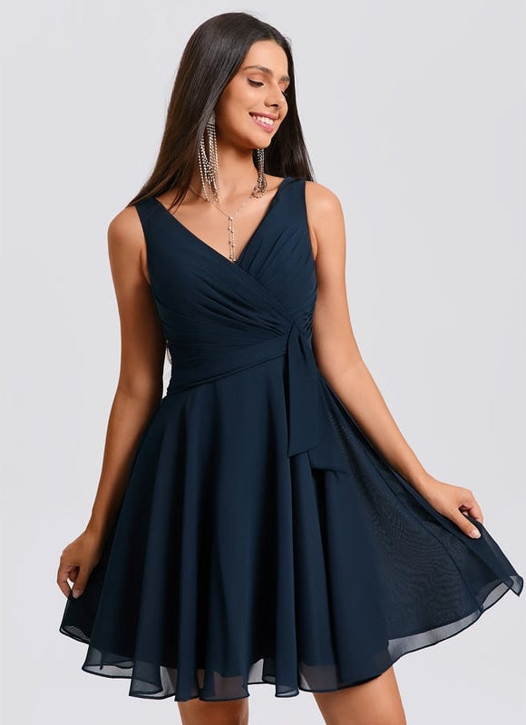 Robe De Bal Col V Fluide - gallery 6