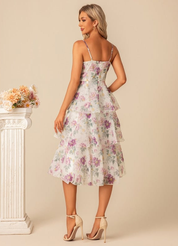 Robe De Bal Florale Éthérée - gallery 4