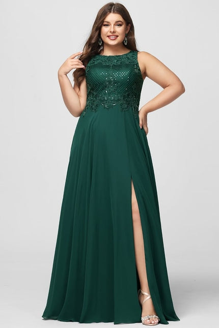 Robe De Bal Fluide Ornée - gallery 6