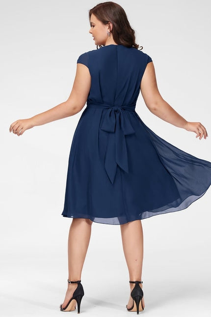 Robe De Bal Mousseline Bordeaux - gallery 7