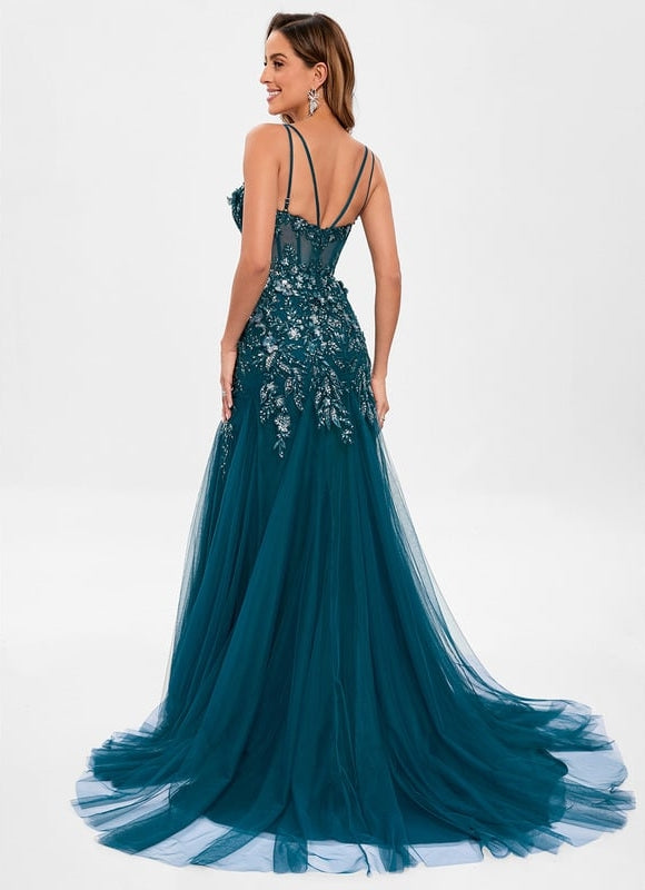 Robe De Bal Traîne Tulle - gallery 6