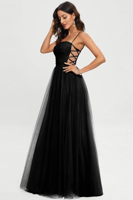Robe De Bal Tulle Noire - gallery 5
