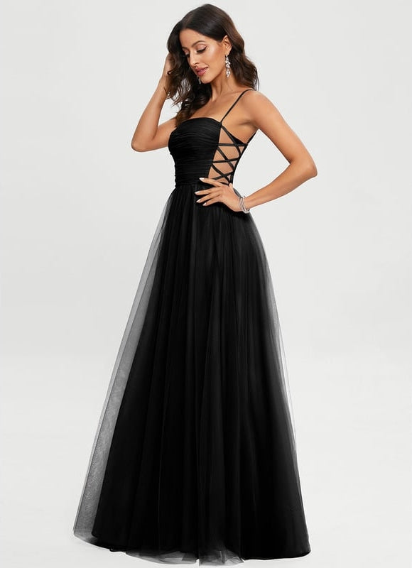 Robe De Bal Tulle Noire - gallery 5