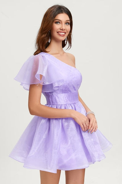 Robe De Bal Asymétrique Légère - gallery 2