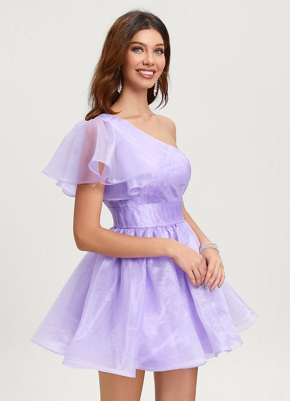 Robe De Bal Asymétrique Légère - gallery 2