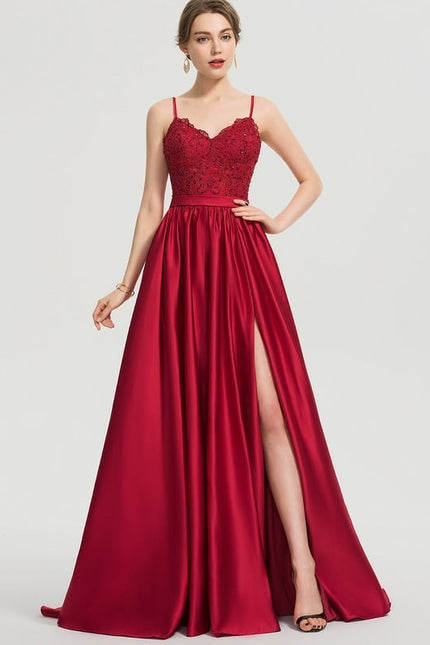 Robe De Bal Ébène Satinée