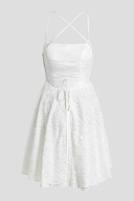 Robe De Bal Élégance Blanc Céleste - gallery 9