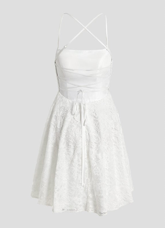 Robe De Bal Élégance Blanc Céleste - gallery 9