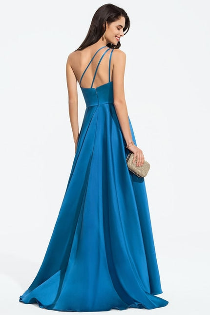 Robe De Bal Satin Céleste - gallery 3