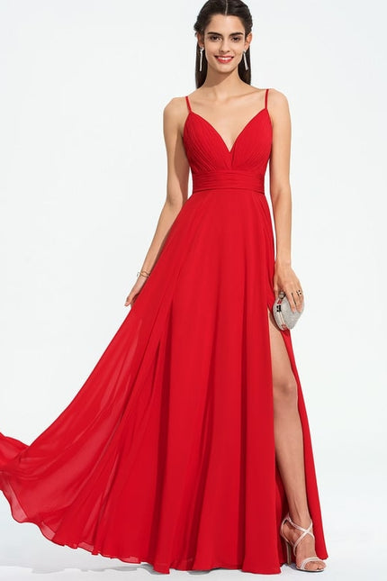 Robe De Bal Fluide Bordeaux - gallery 3