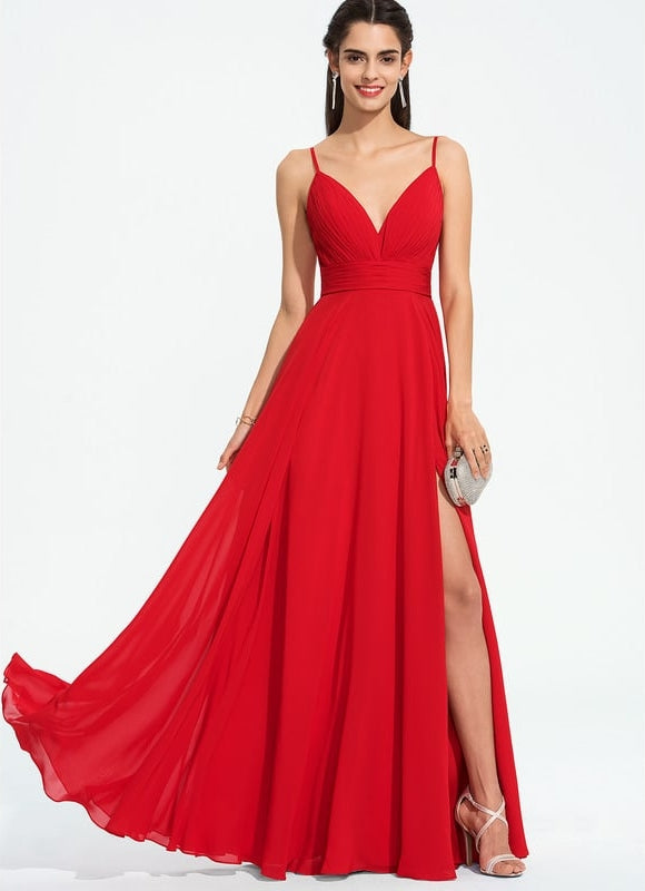 Robe De Bal Fluide Bordeaux - gallery 3