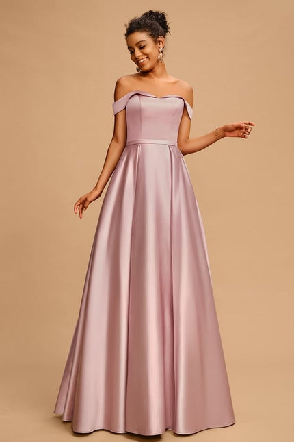 Robe De Bal Satinée Flottante - gallery 2