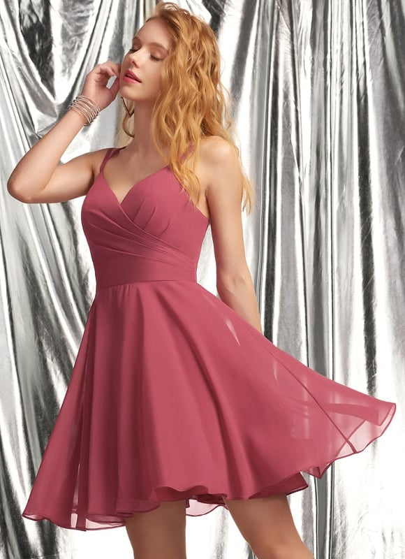 Robe De Bal Fluide Rose - gallery 1