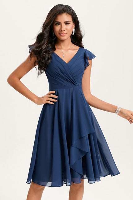 Robe De Bal Mousseline Bordeaux - gallery 4