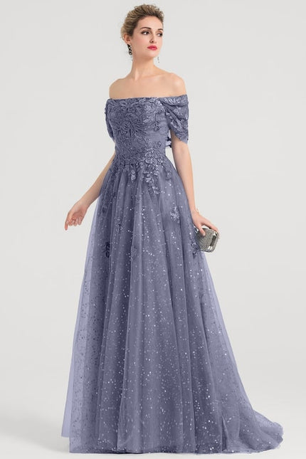 Robe De Bal Tulle Pailletée - gallery 1