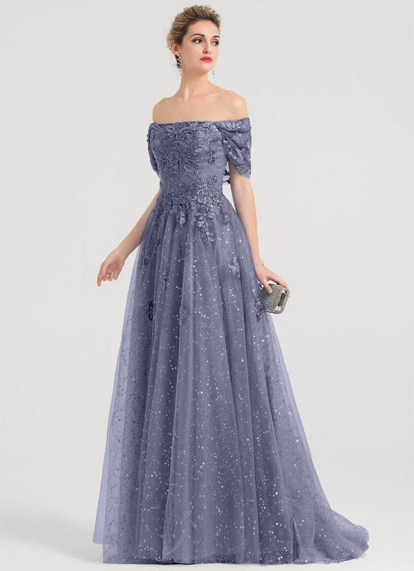 Robe De Bal Tulle Pailletée - gallery 1