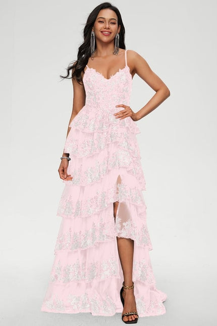 Robe De Bal Noire À Volants - gallery 7