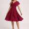 Robe De Bal Mousseline Bordeaux