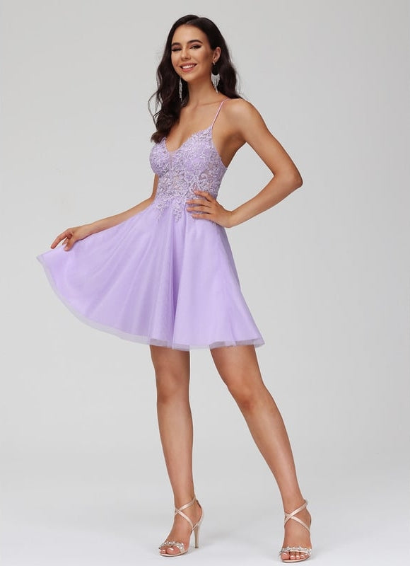 Robe De Bal Lilas Éthérée - gallery 5