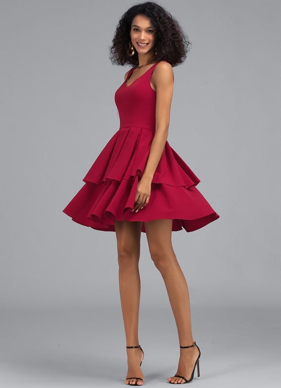 Robe De Bal Rouge Vibrant - gallery 4