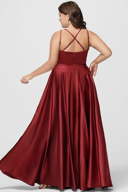 Robe De Bal Satin Écarlate Insolent - gallery 6