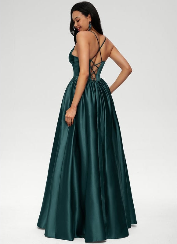 Robe De Bal Bal Satinée Profonde - gallery 3