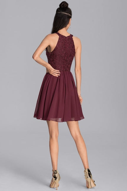 Robe De Bal À Volants Marine - gallery 3