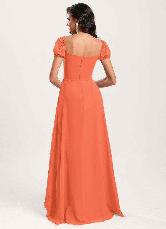 Robe De Bal Fluide Bleu Ciel - gallery 8