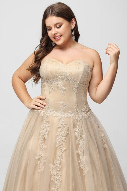 Robe De Bal Tulle Beige - gallery 7