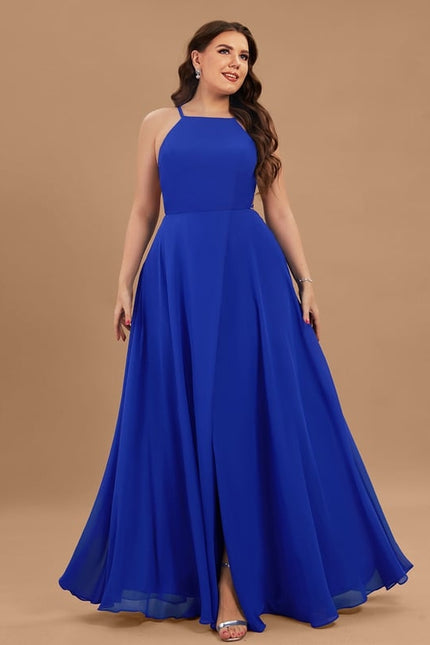 Robe De Bal Fluide Bleue - gallery 8