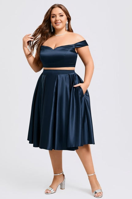 Robe De Bal Satinée Cintrée - gallery 7