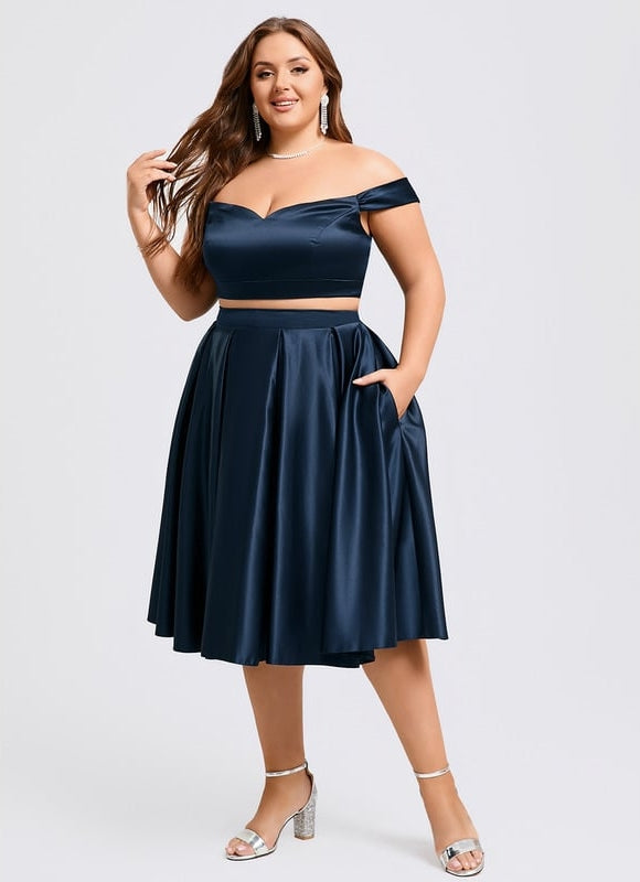 Robe De Bal Satinée Cintrée - gallery 7