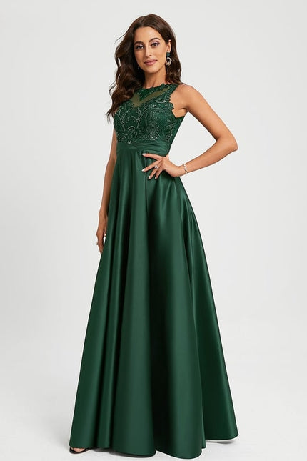 Robe De Bal Élégance Émeraude - gallery 4