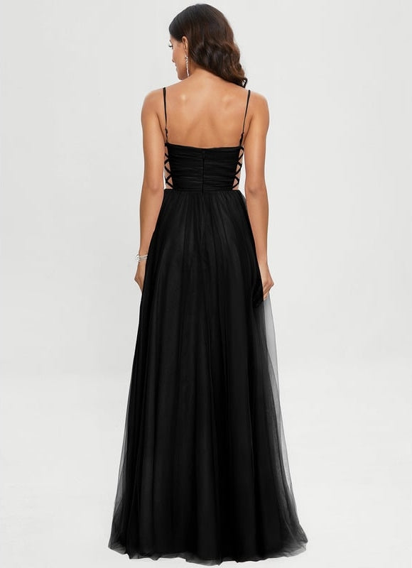 Robe De Bal Tulle Noire - gallery 1