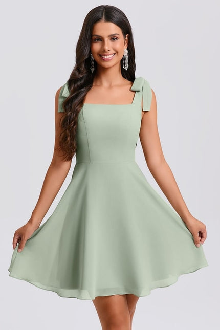 Robe De Bal Mousseline Verte