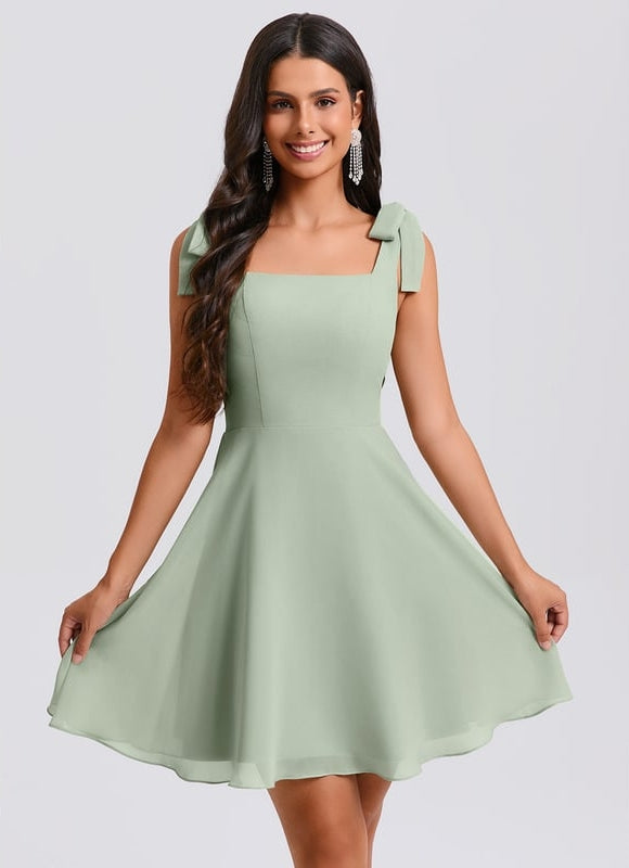 Robe De Bal Mousseline Verte