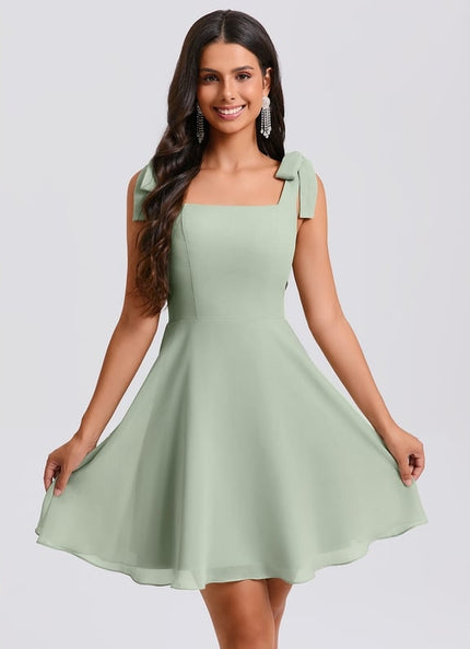 Robe De Bal Mousseline Verte