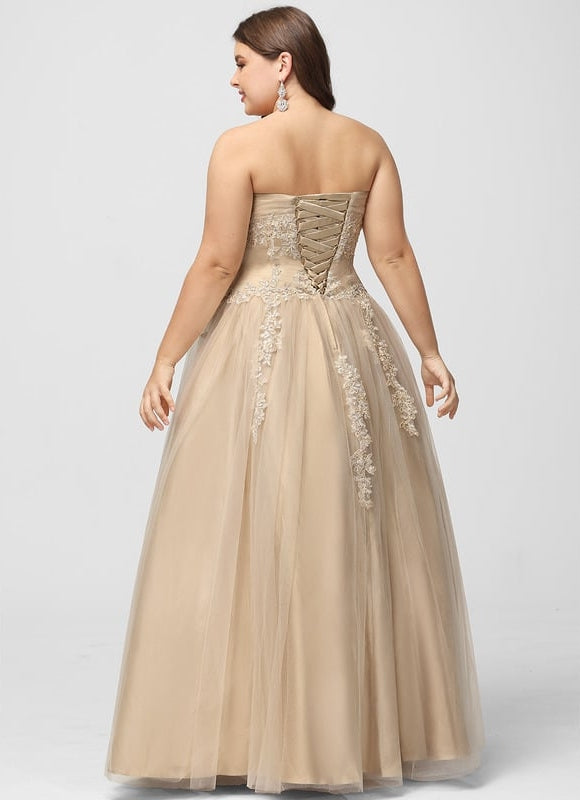 Robe De Bal Tulle Beige - gallery 4