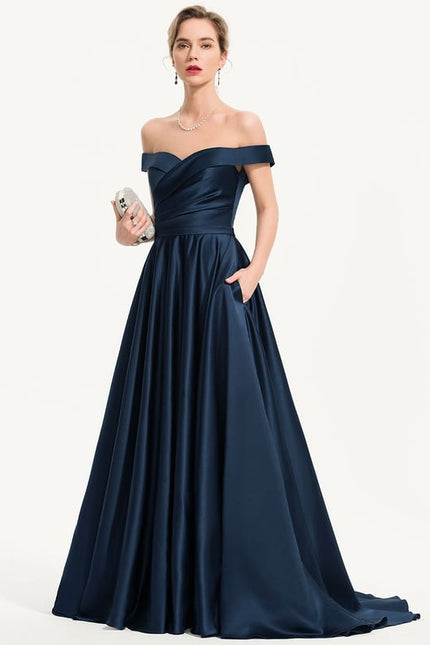 Robe De Bal Élégance Marine - gallery 1