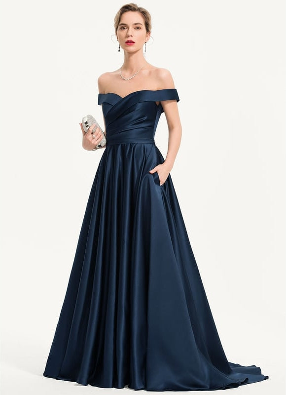 Robe De Bal Élégance Marine - gallery 1