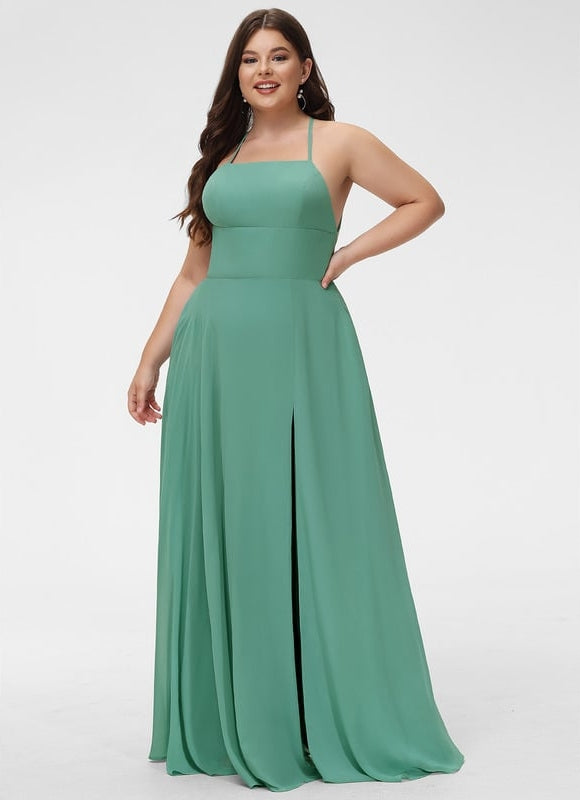 Robe De Bal Fluide Verte - gallery 6