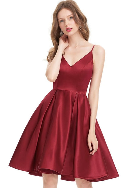 Robe De Bal Cocktail Satinée - gallery 1