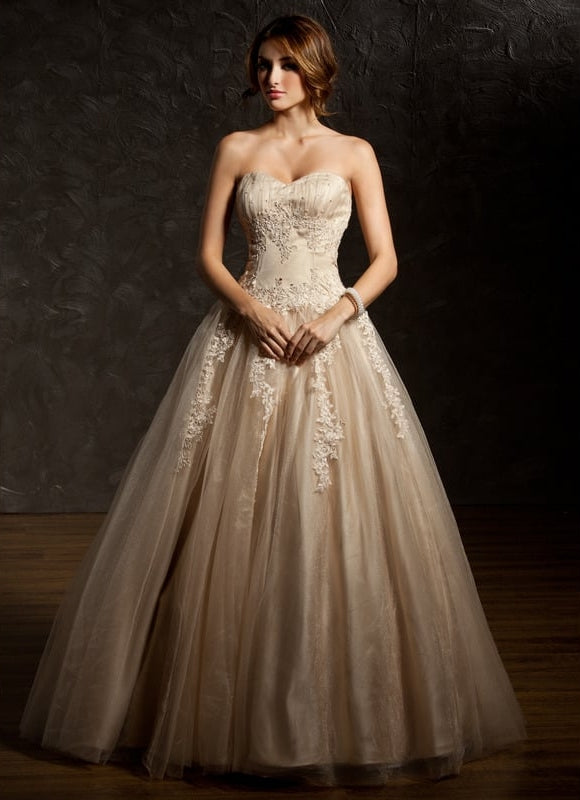 Robe De Bal Tulle Beige