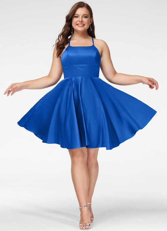 Robe De Bal Rose Satinée - gallery 5