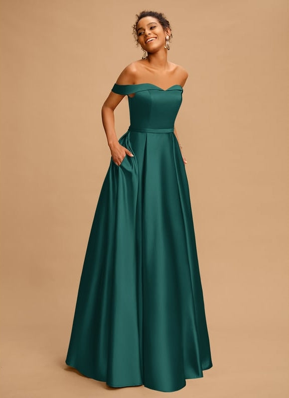 Robe De Bal Satinée Flottante - gallery 4